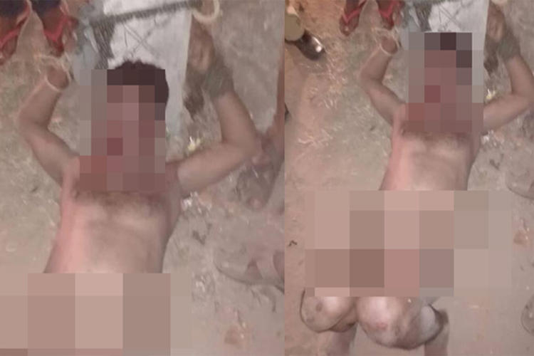 ಸಂಶಯಾಸ್ಪದವಾಗಿ ಕಂಡ ಎಂದು ನಗ್ನಗೊಳಿಸಿ ಥಳಿಸಿದರು !